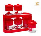 6-Piece Jar Set with Stand