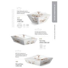 80 Pcs Melamine Dinner Set