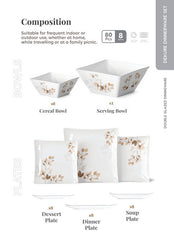 Melamine 80-Piece Dinner Set