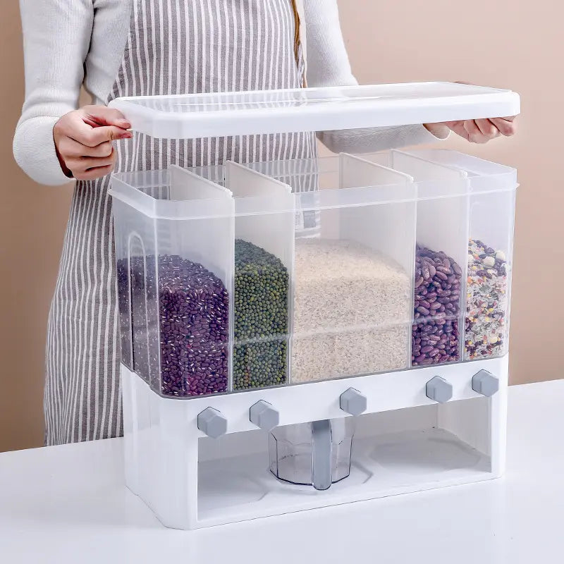 6 Partition Cereal Dispenser