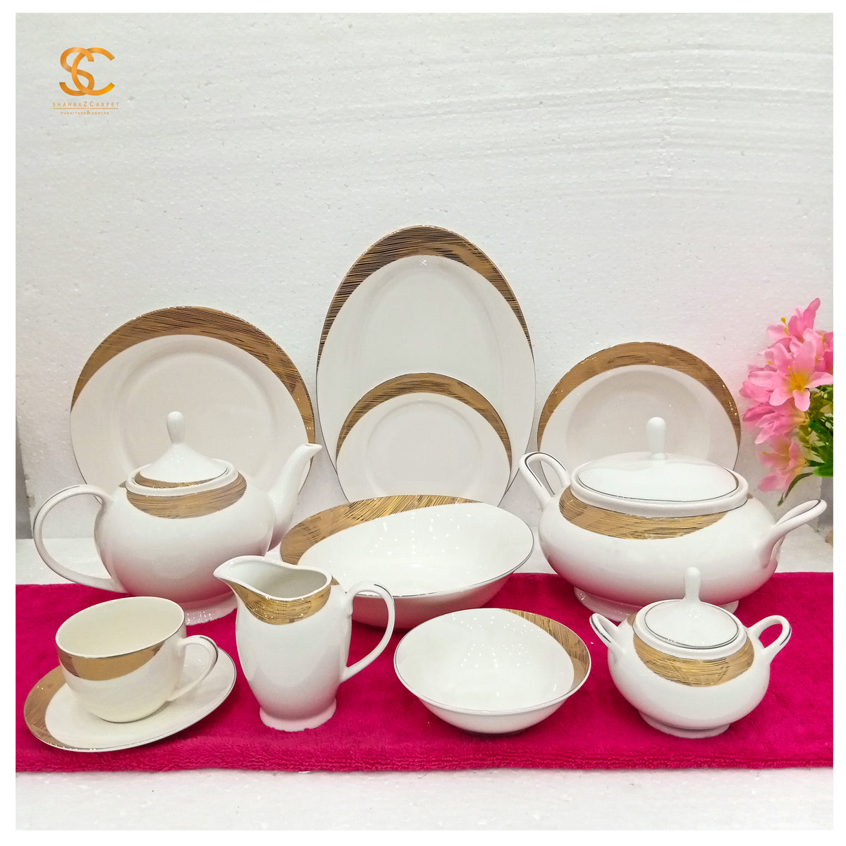 61-Piece Bone China Dinner Set