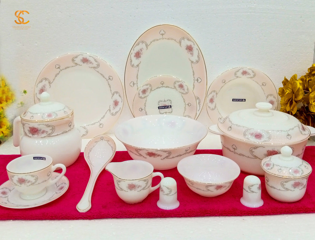 72-Piece USA Bone China Dinner Set