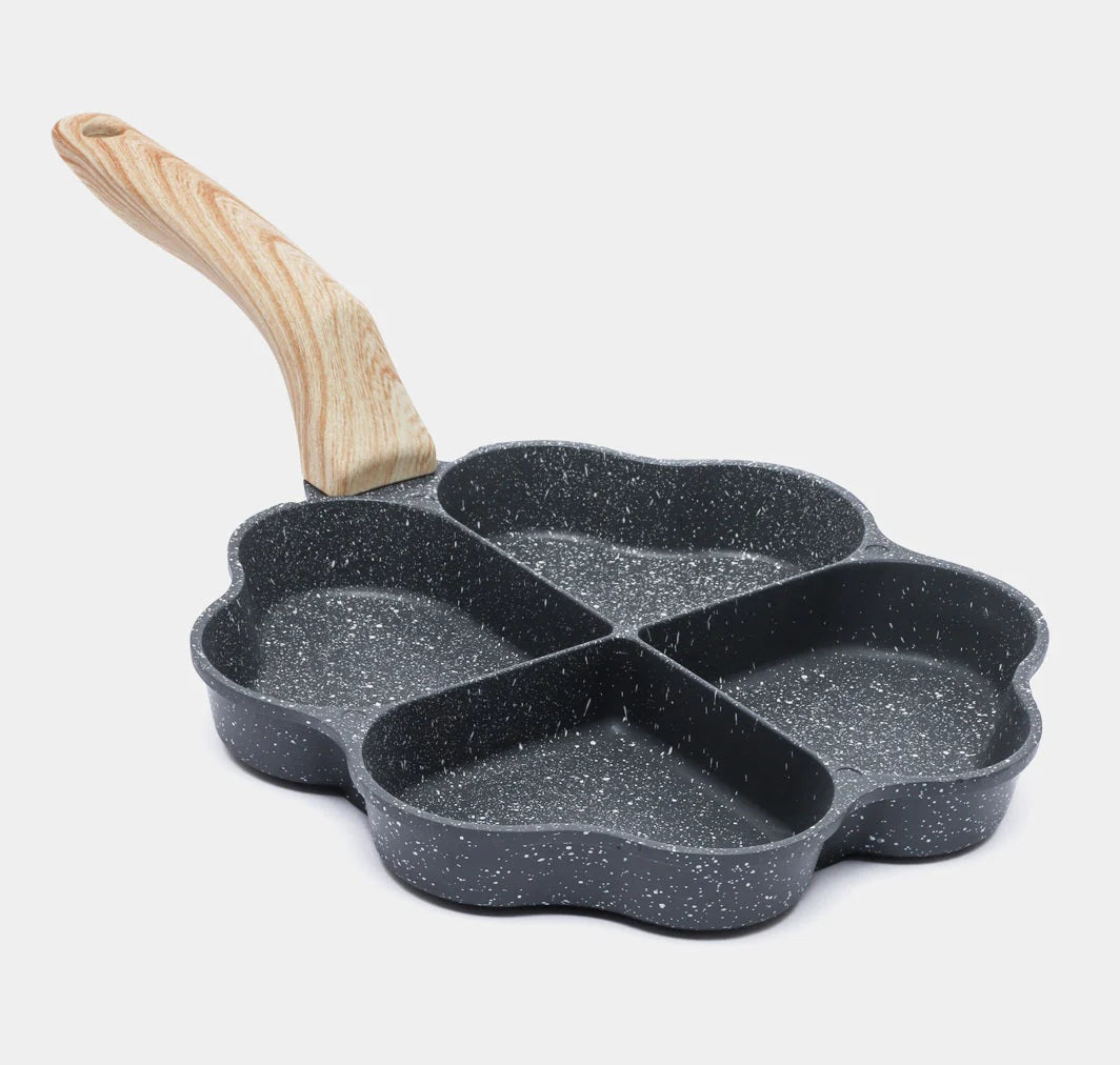 Heart Shape Four Portion Fry Pan