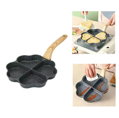 Heart Shape Four Portion Fry Pan